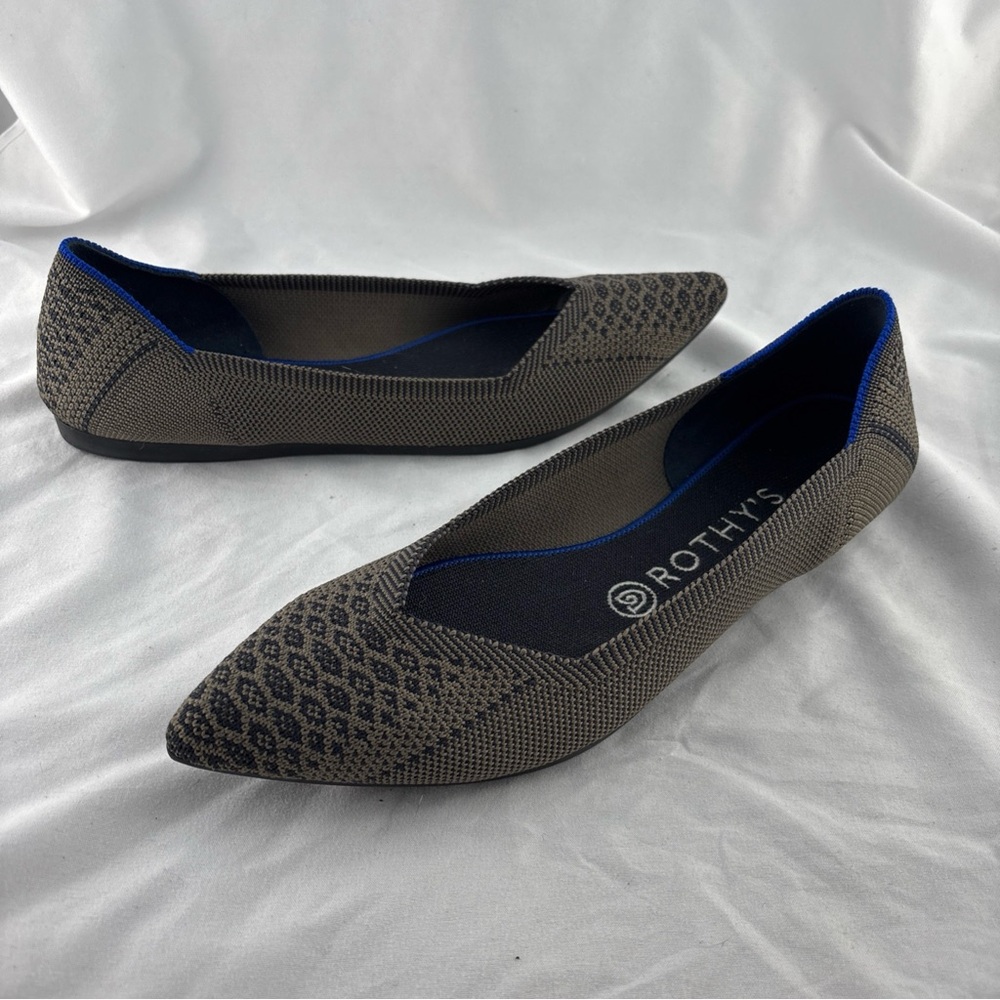 Rothy’s The Point Walnut Python Retired Print Poi… - image 1